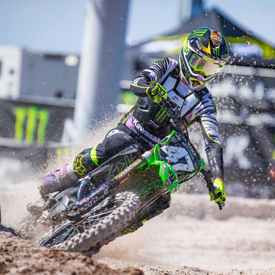 Levi Kitchen taking a turn